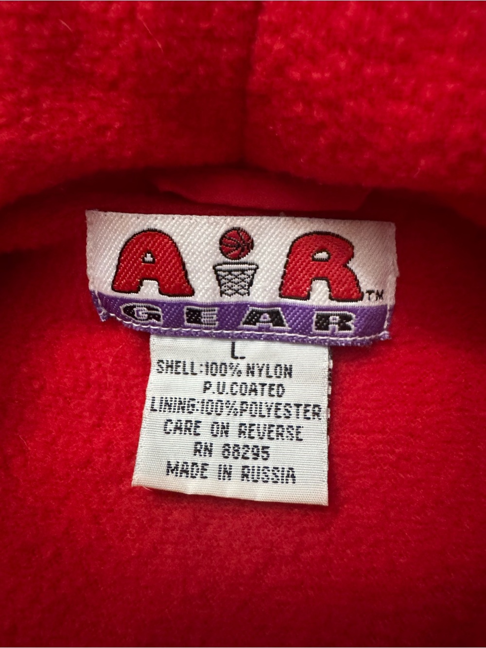 Vintage Abercrombie & Fitch Y2K Air Gear Track Jacket Men’s Sz L Red Logo - Picture 3 of 10